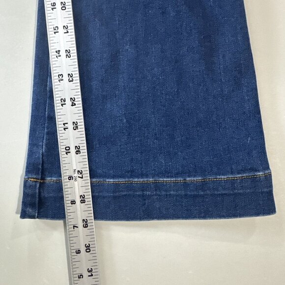 Veronica Beard Jeans Womens 31 Blue Carson High Rise Ankle Flare Stretch Denim - Picture 9 of 11